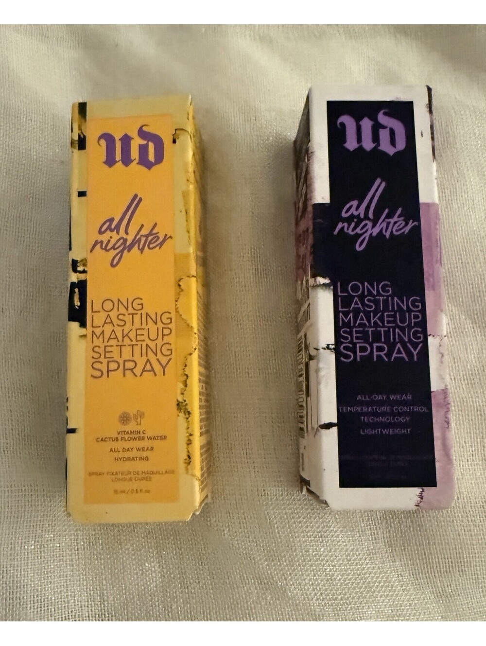 Urban Decay All Nighter Setting Spray Duo Original + Vitamin C 15ml NIB